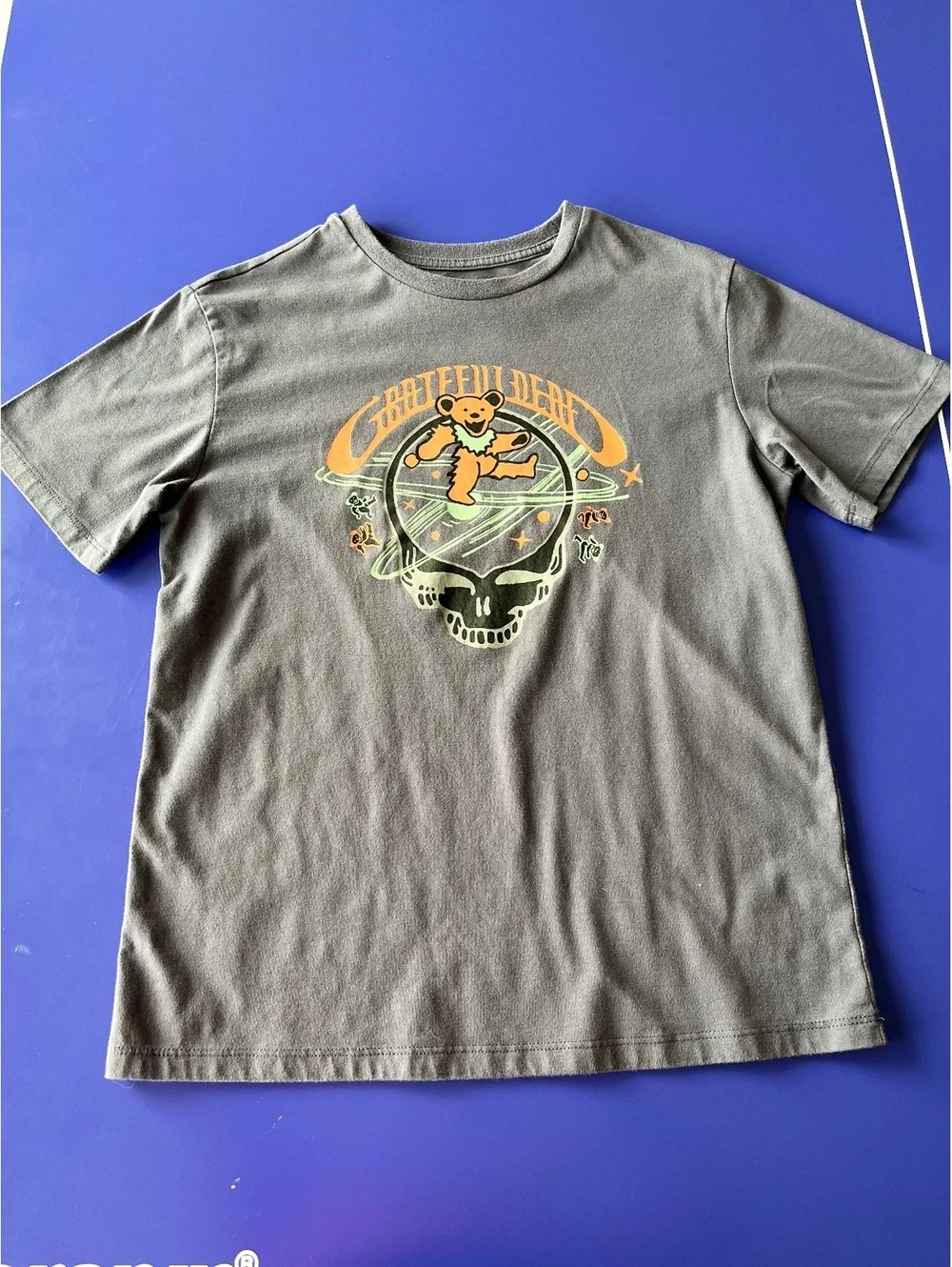 Grateful Dead Graphic Grey T-Shirt youth boy XL or Men’s Small dancing bear